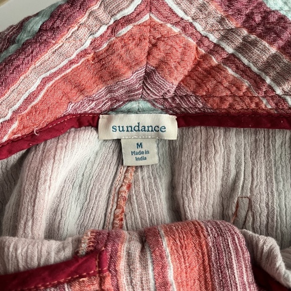 Sundance Women’s Gigi Striped Cotton Gauze Pants Size Medium Boho - Picture 6 of 8